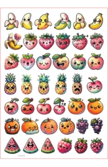 Craft Stickers: Must-Have Colorful Summer Fruit Sheets