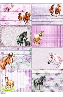 Horse-themed Craft Stickers: Pastel Sheets for Journaling Horse-themed Craft Stickers: Pastel Sheets for Journaling
