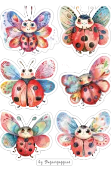 LadyBugzz Craft Stickers - Must-Have Quirky Insect Fun