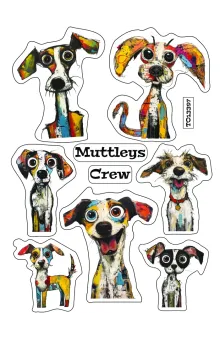 Mutley Crew Funky Dog Sticker Sheets Mutley Crew Funky Dog Sticker Sheets