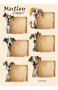 Mutleys Notes: Unique Funky Dogs Journaling Stickers Mutleys Notes: Unique Funky Dogs Journaling Stickers