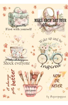 Chic Journaling Stickers: Stunning Pastel Sayings Delight
