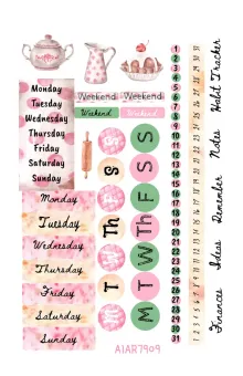 Time To Cake It Easy III: Floral and Pastel Sticker Sheet for Craft Time To Cake It Easy III: Floral and Pastel Sticker Sheet for Craft