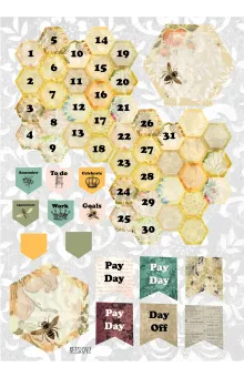 Vintage Bee Journaling Stickers: The Great Gats-Bee