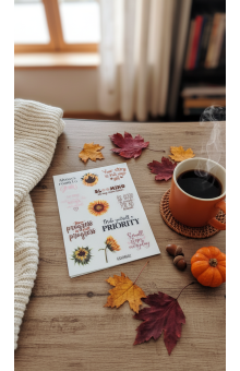 You Are My Sunshine! Autumn Craft Stickers - Sunflowers Yellow Sticker Sheet